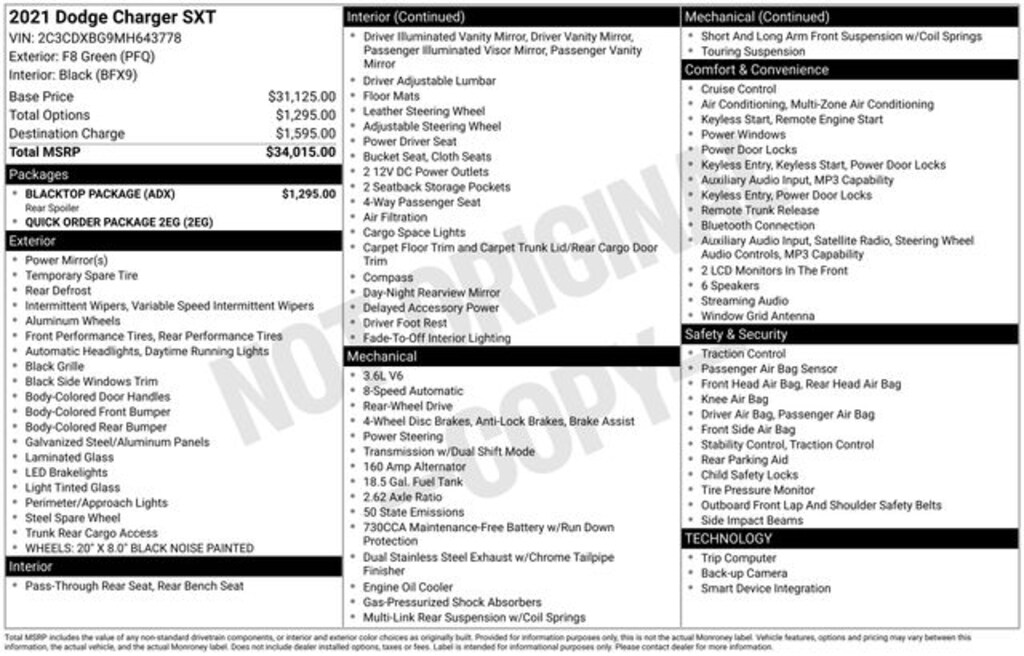 Used 2021 Dodge Charger SXT Sedan