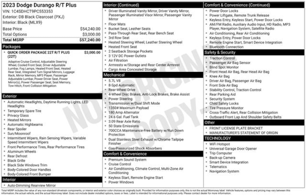 Used 2023 Dodge Durango R/T Plus SUV