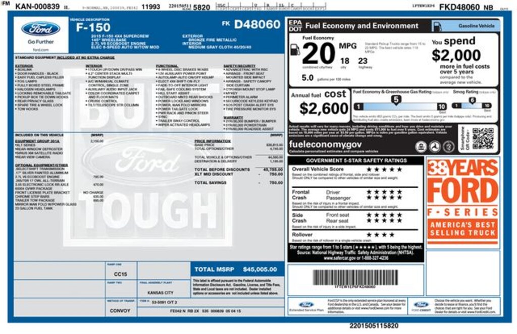 Used 2015 Ford F-150 XLT Truck