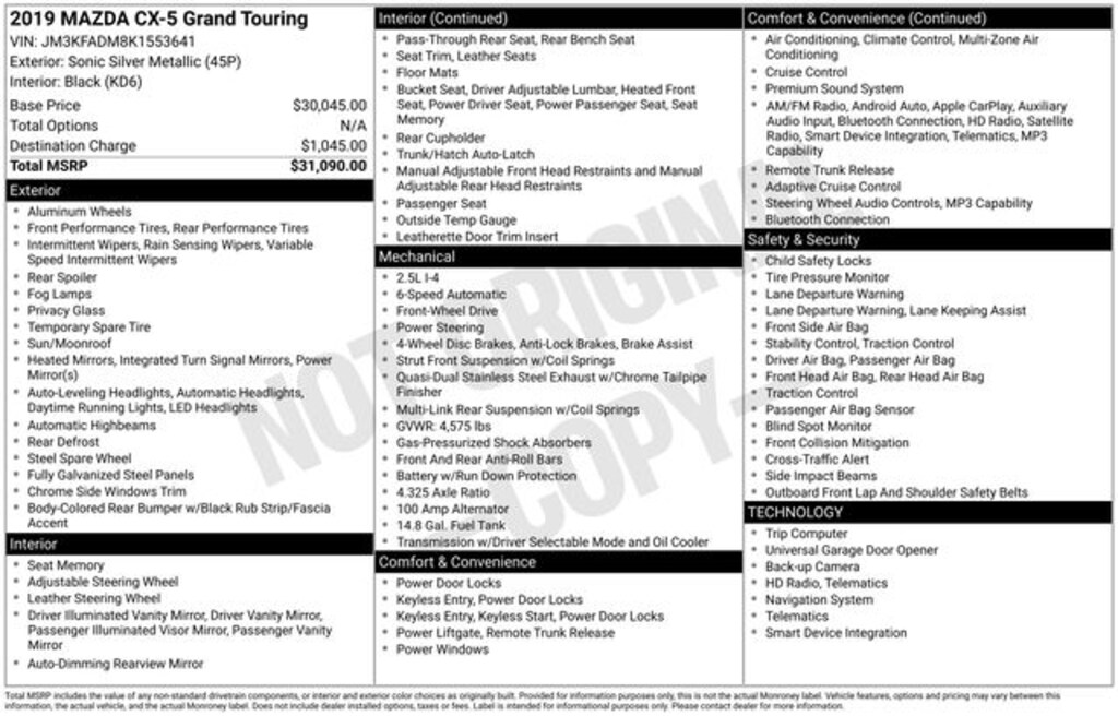 Used 2019 Mazda CX-5 Grand Touring SUV