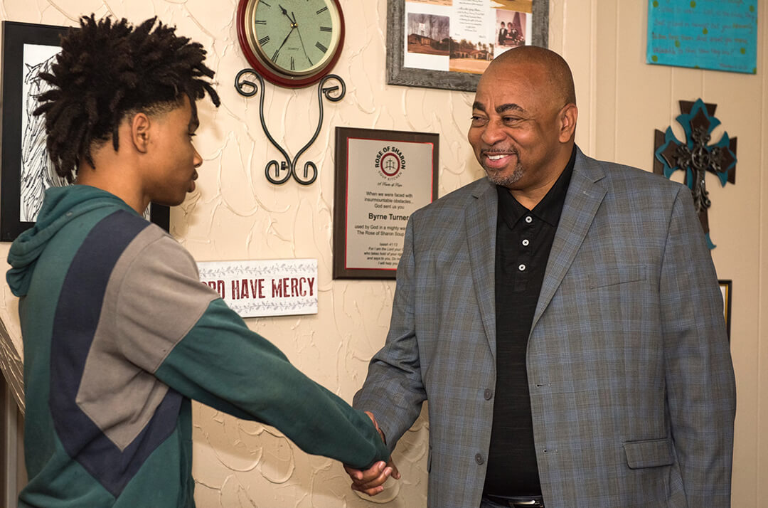 Frank Williams Mentoring a Student
