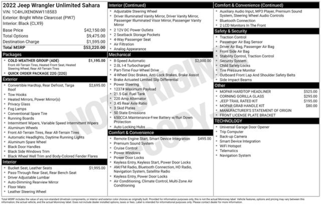 Used 2022 Jeep Wrangler Unlimited Sahara SUV