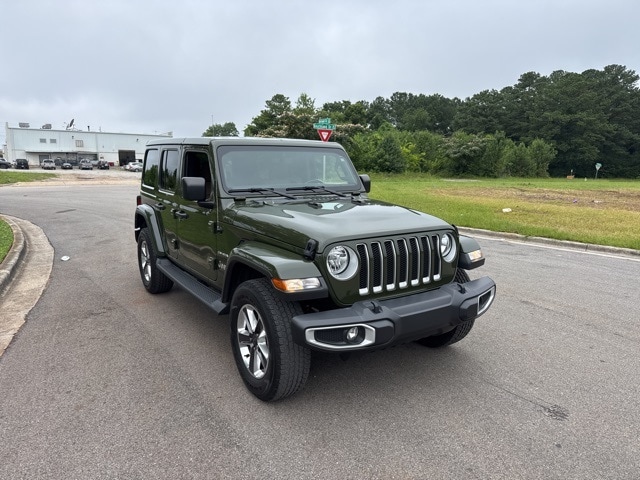 Used 2022 Jeep Wrangler Unlimited Sahara with VIN 1C4HJXEG3NW165172 for sale in Huntsville, AL