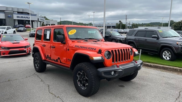 Used 2023 Jeep Wrangler 4-Door Rubicon with VIN 1C4HJXFG1PW613670 for sale in Huntsville, AL