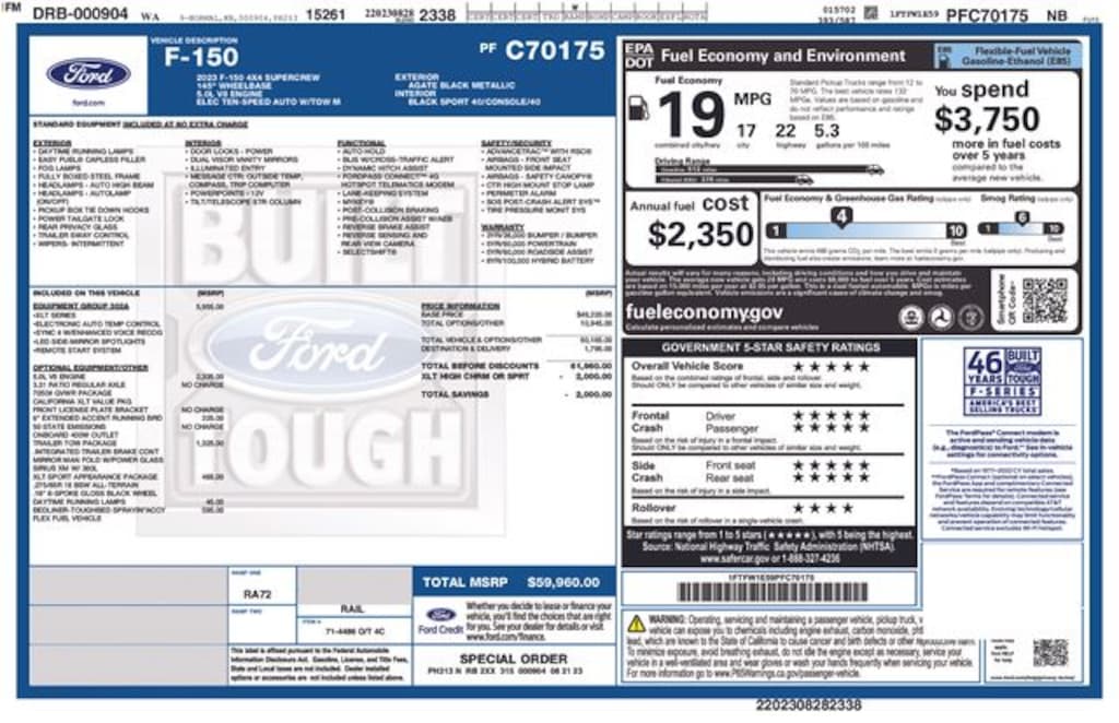 Used 2023 Ford F-150 Truck SuperCrew Cab