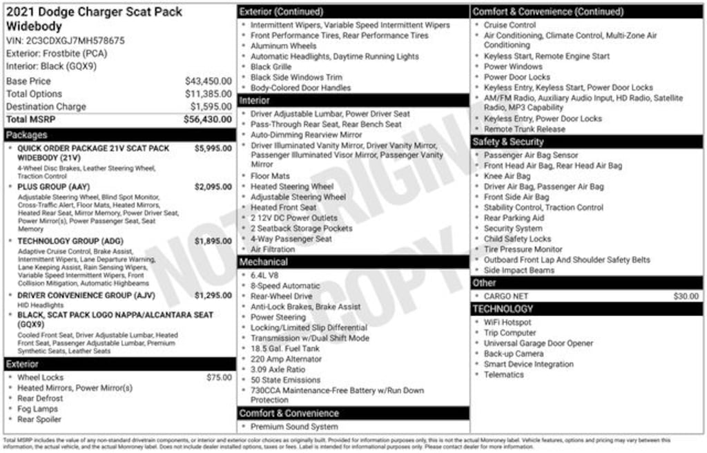 Used 2021 Dodge Charger Scat Pack Sedan