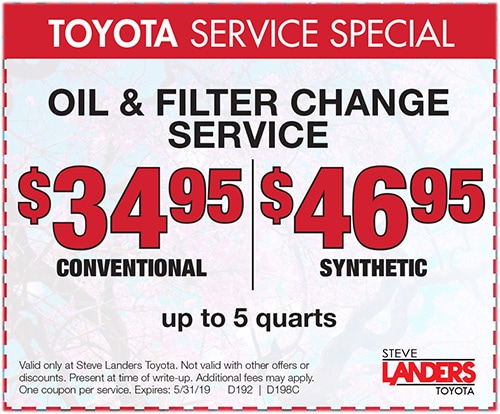 Toyota Service Specials | Steve Landers Toyota, Little Rock, AR 72204