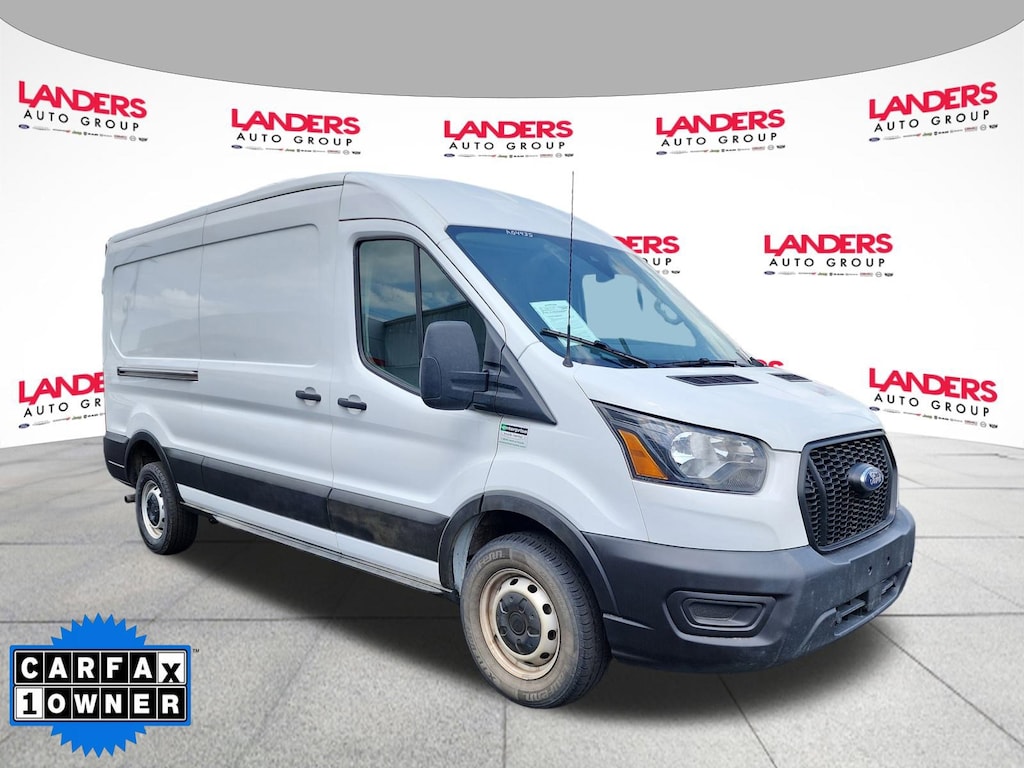 Used 2023 Ford Transit Cargo Van T250 T-250 130 Med Rf 9070 GVWR RWD
