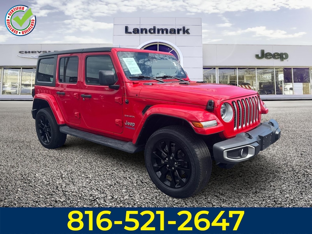 Used 2021 Jeep Wrangler 4XE Unlimited Sahara Sport Utility