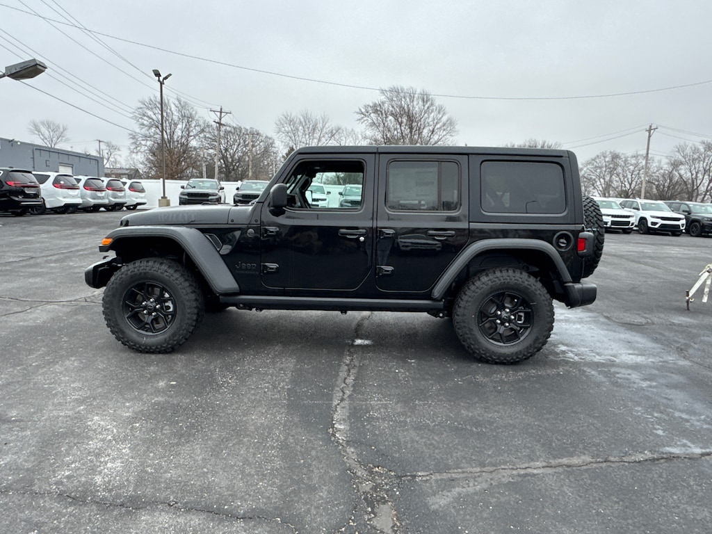New 2025 Jeep Wrangler 4-DOOR WILLYS Sport Utility