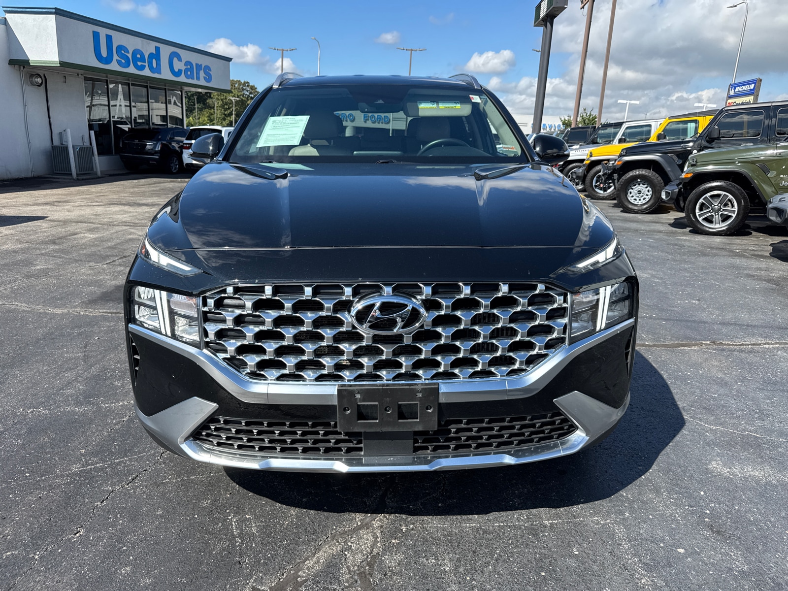 Used 2023 Hyundai Santa Fe Blue with VIN 5NMS2DA17PH020970 for sale in Kansas City