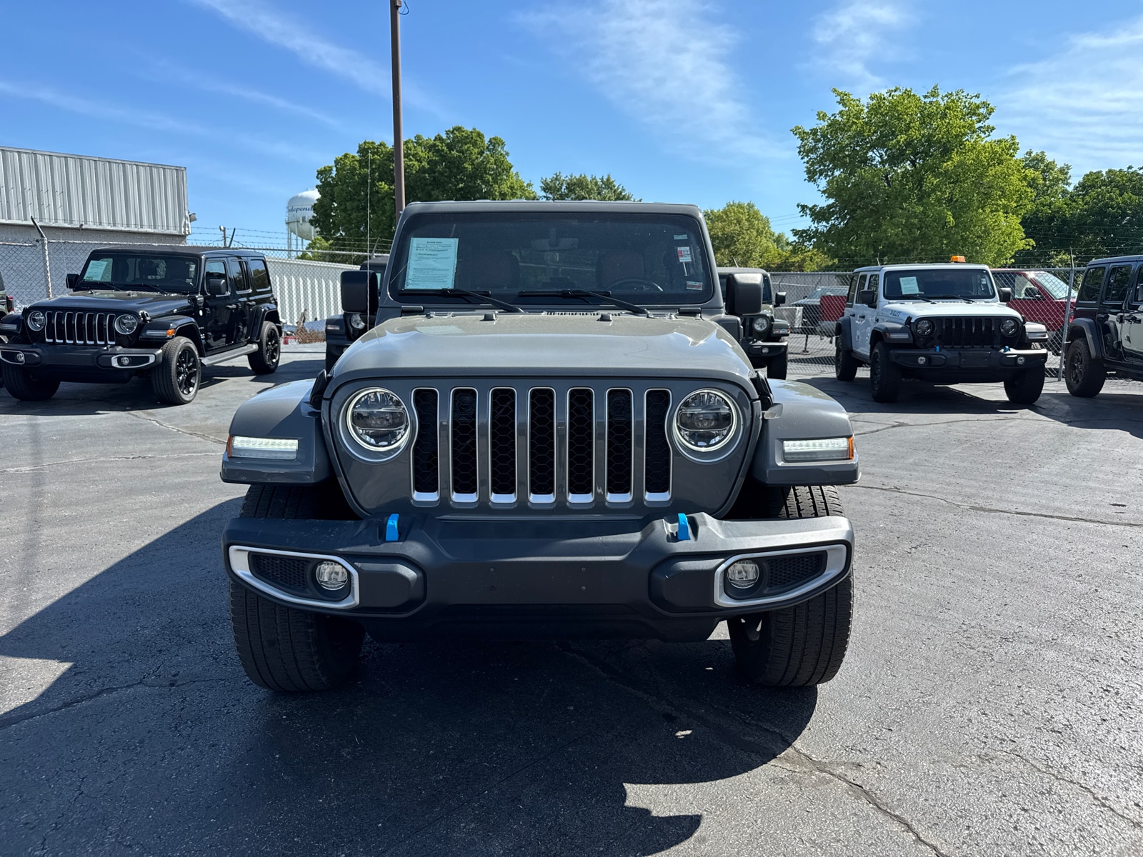 Used 2022 Jeep Wrangler Unlimited Sahara 4XE with VIN 1C4JJXP64NW184481 for sale in Kansas City