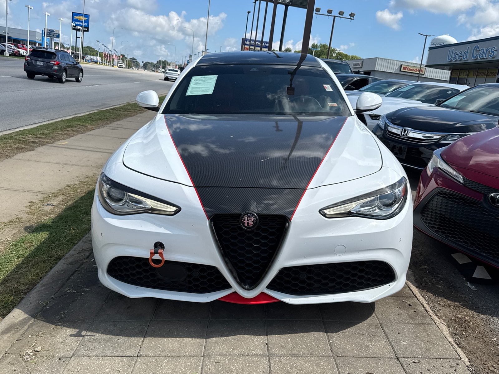 Used 2020 Alfa Romeo Giulia Ti Sport with VIN ZARFANBN7L7633951 for sale in Kansas City