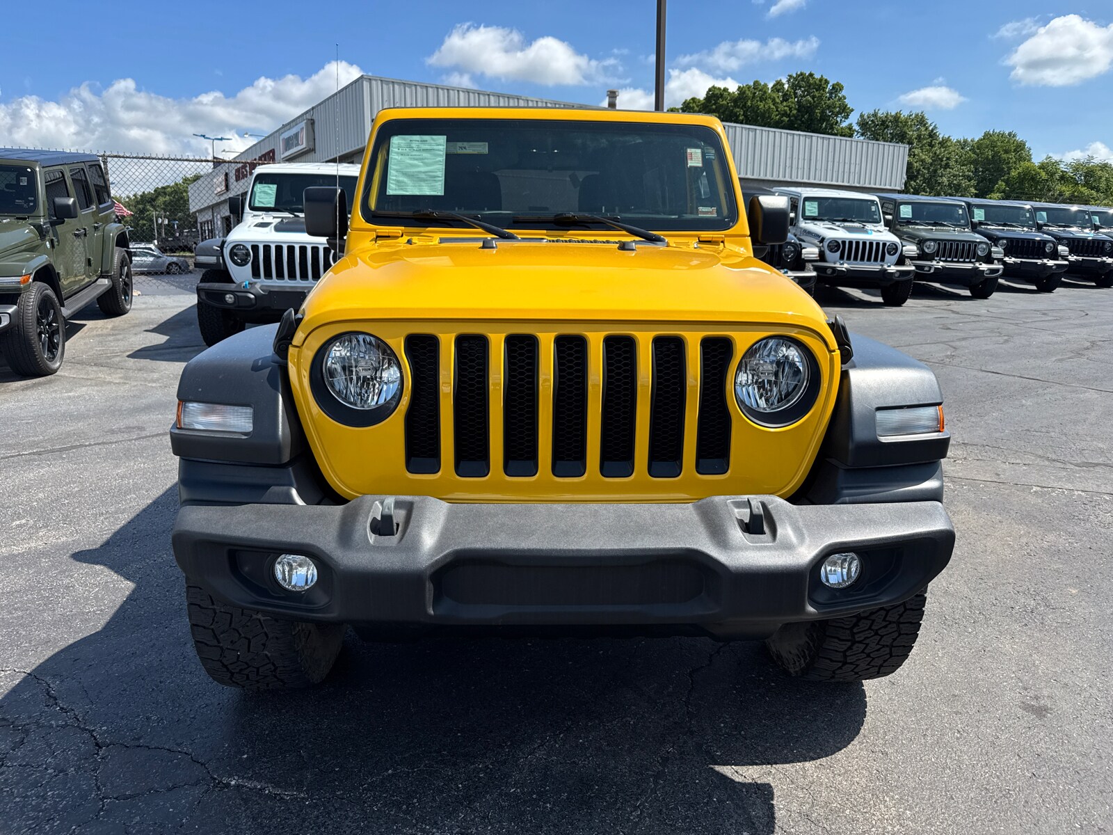 Used 2021 Jeep Wrangler Unlimited Sport S with VIN 1C4HJXDN0MW744800 for sale in Kansas City