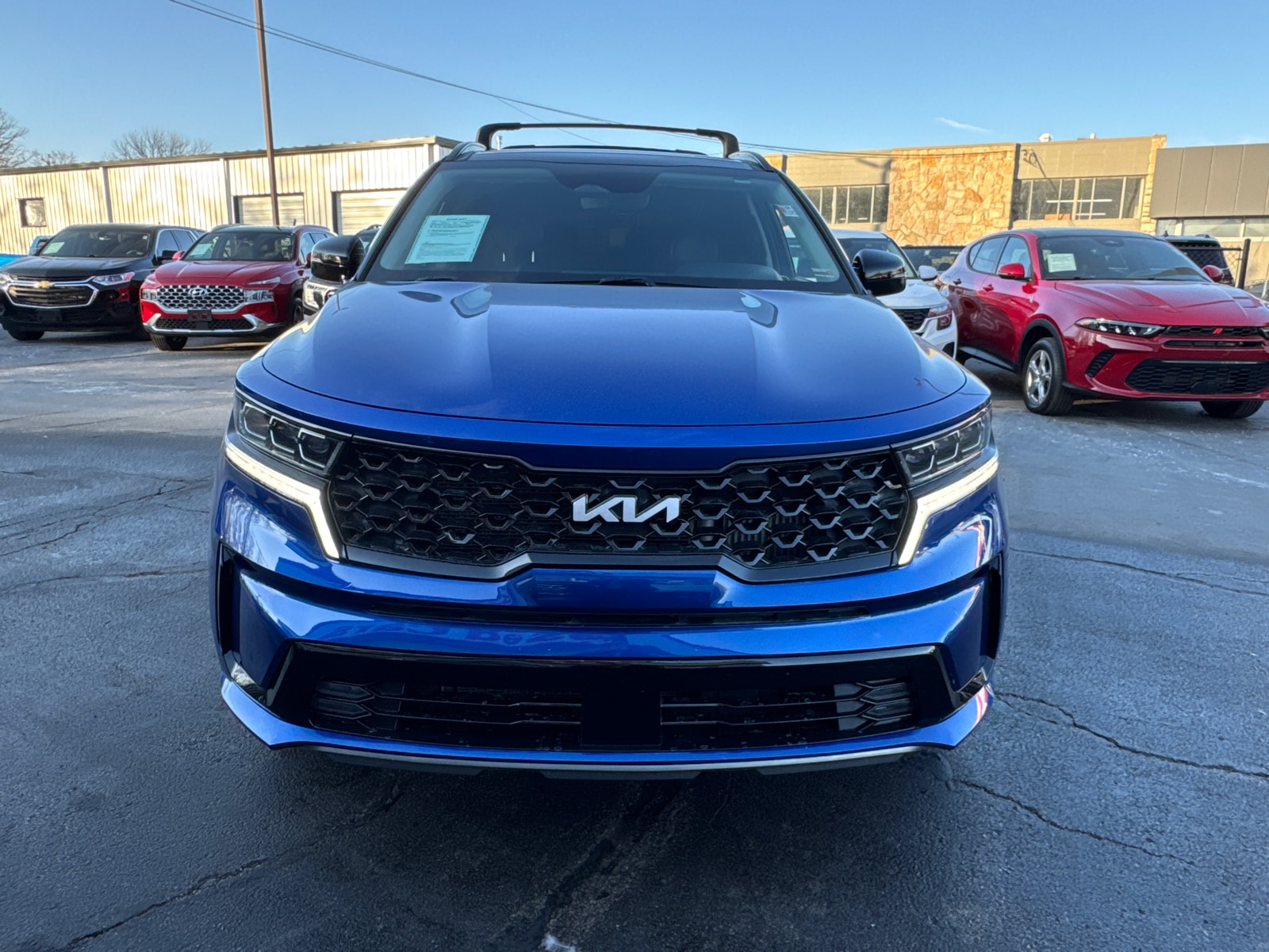 Used 2022 Kia Sorento SX with VIN 5XYRK4LF3NG128310 for sale in Kansas City