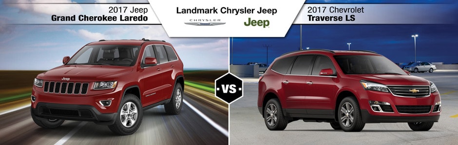 2017 Jeep Grand Cherokee vs. 2017 Chevy Traverse in Springfield, IL