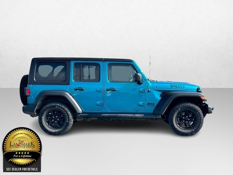 Used 2020 Jeep Wrangler Unlimited Willys with VIN 1C4HJXDN6LW335442 for sale in Springfield, IL