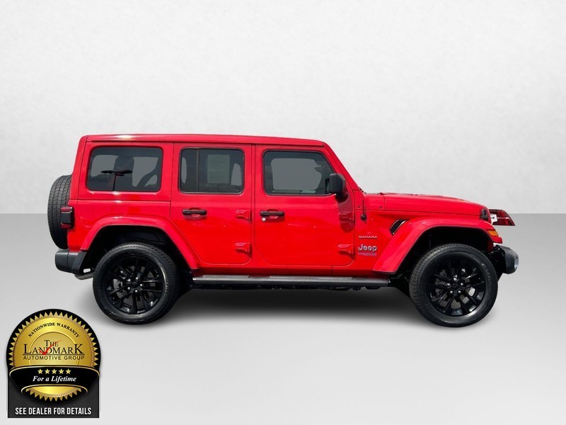 Used 2021 Jeep Wrangler Unlimited Sahara 4XE with VIN 1C4JJXP66MW775006 for sale in Springfield, IL