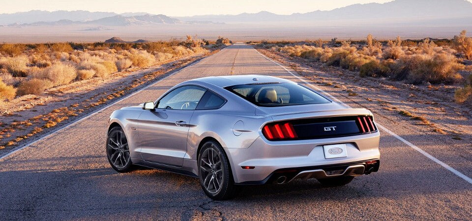 2017 Ford Mustang parked along a road