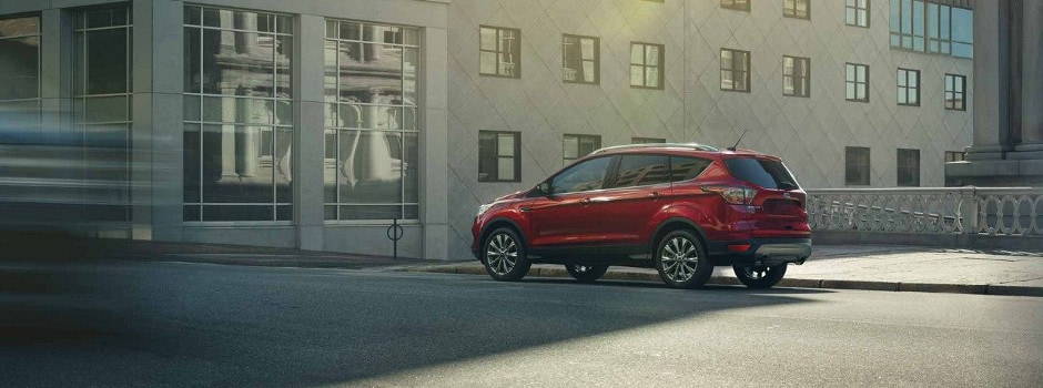 A 2018 Ford Escape parked on a city street