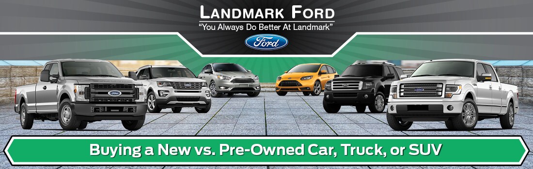 New vs. Pre-Owned banner