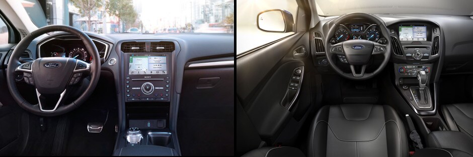 2017 Ford Fusion vs. 2017 Ford Focus Interior & Design in Springfield, IL