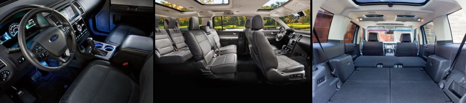 The interior features of the 2018 Ford Flex