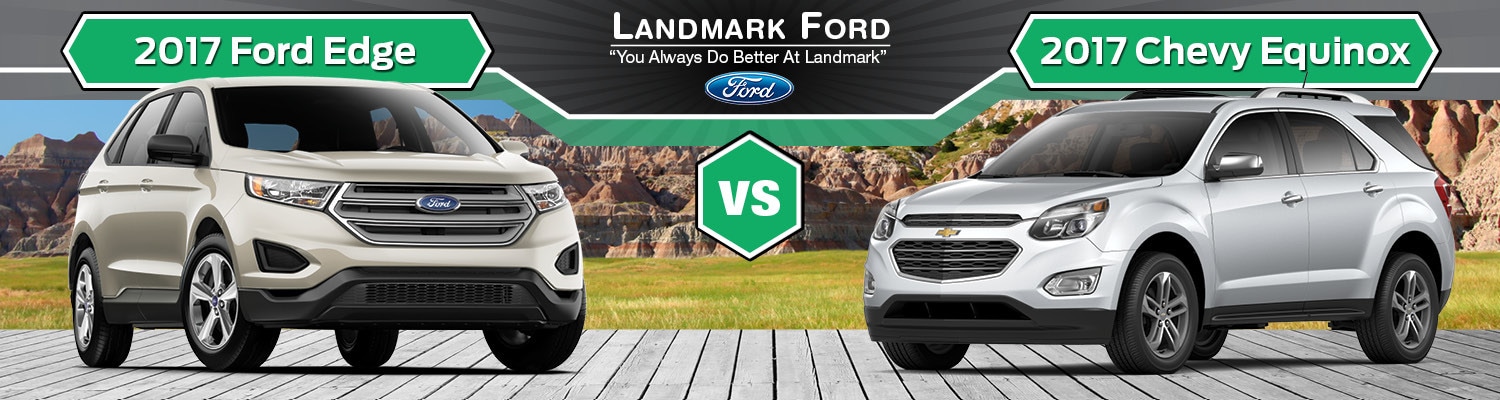 2017 Ford Edge vs Chevy Equinox Review in Springfield, IL | Landmark Ford
