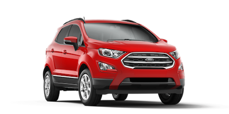 2018 Ford EcoSport SE A red 2018 Ford EcoSport SE