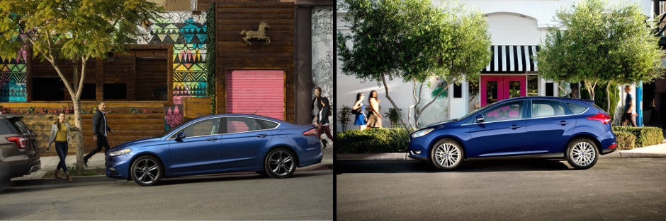 2017 Ford Fusion vs. 2017 Ford Focus Exterior & Performance in Springfield, IL