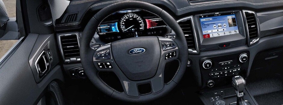 The interior of the 2019 Ford Ranger