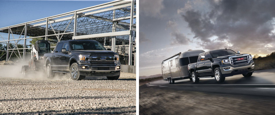Comparison of the hauling abilities of the F-150 and GMC Sierra 1500