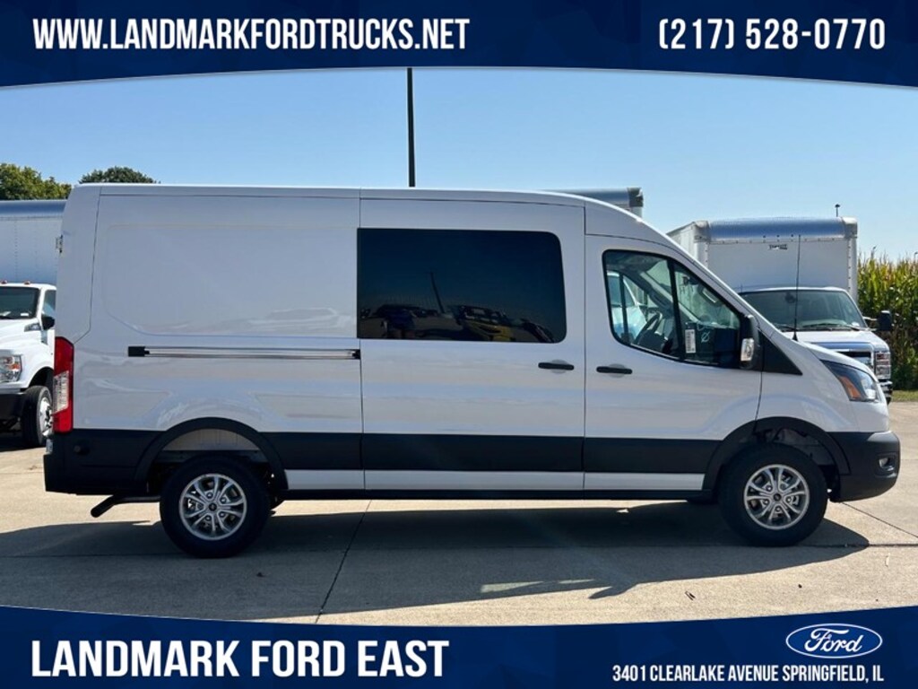 New 2025 Ford Transit Cargo Van T-250 148 Med Rf 9070 Gvwr RWD Van Medium Roof Van