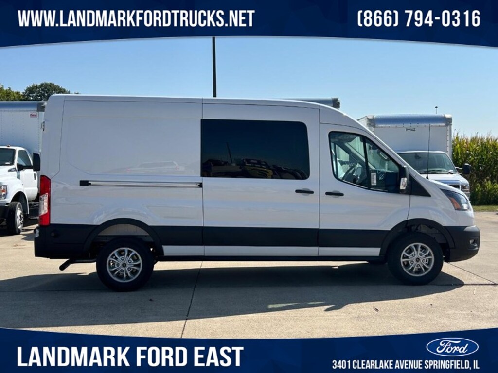 New 2025 Ford Transit Cargo Van T-250 148 Med Rf 9070 Gvwr RWD Van Medium Roof Van