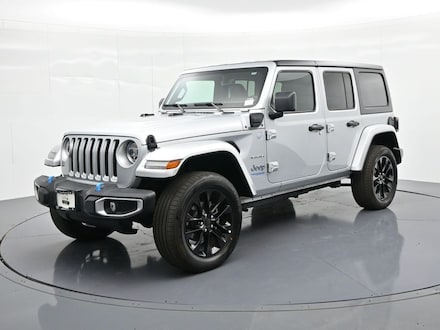 Pre-Owned 2022 Jeep Wrangler Unlimited Sahara 4xe SUV for sale in Springfield, IL
