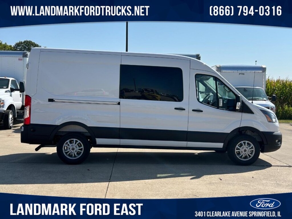 New 2025 Ford Transit Cargo Van T-250 148 Med Rf 9070 Gvwr RWD Van Medium Roof Van