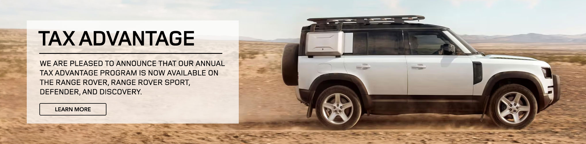 Land Rover Tax Advantage | Land Rover Alexandria