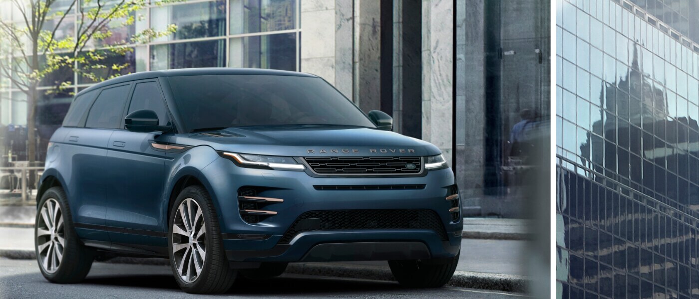 2024 Range Rover Evoque Exterior Parked By Building