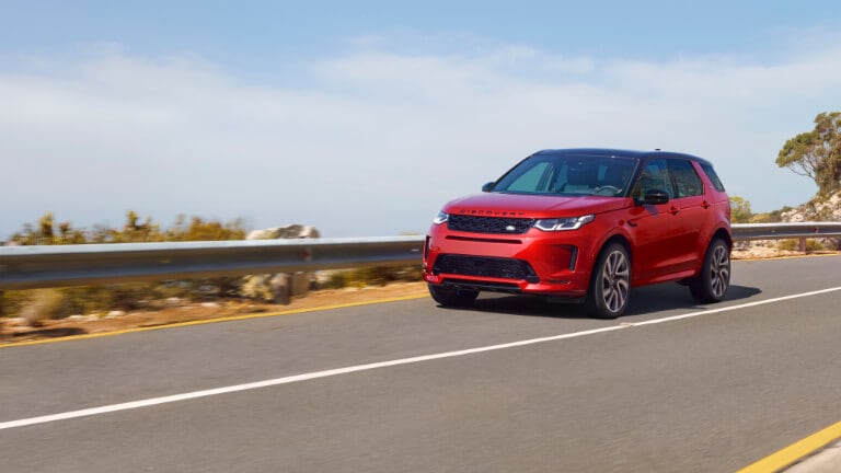2023 Land Rover Discovery Sport Exterior Driving On Desert Road