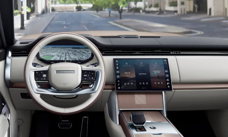2025 Land Rover Range Rover dashboard and infotainment system