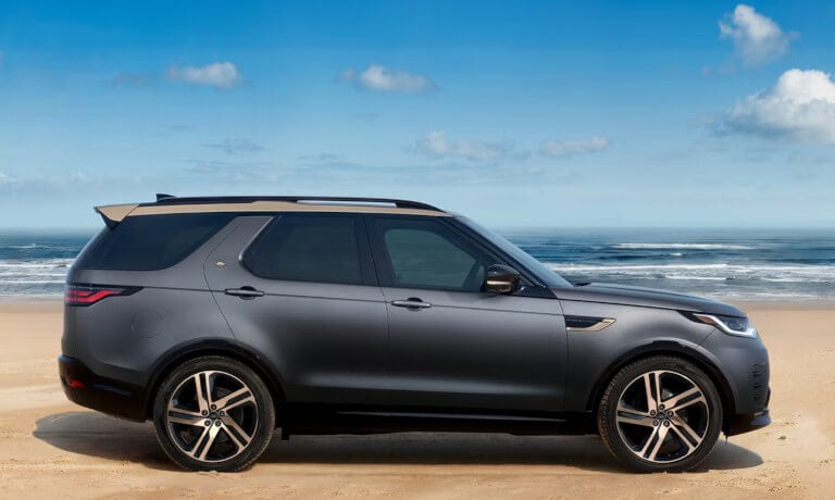 2026 Land Rover Discovery side view at beach