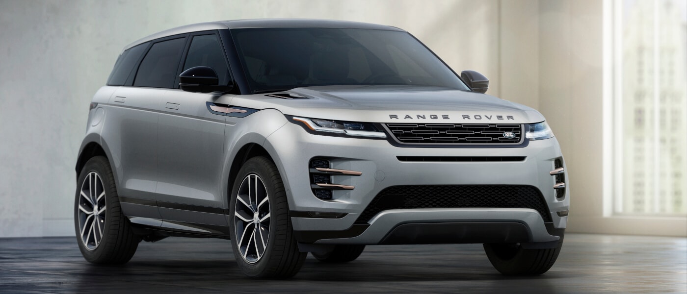2026 Range Rover Evoque parked in empty room