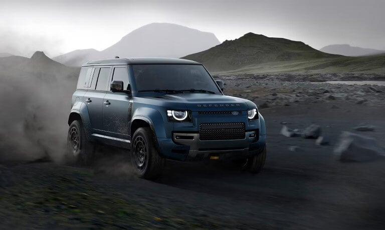 2026 Land Rover Defender kicking up dust