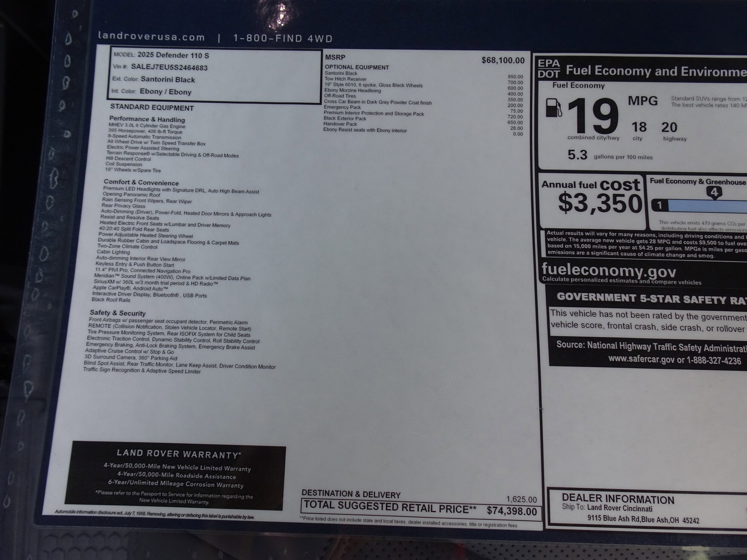 2025 Land Rover Defender S - Photo 7