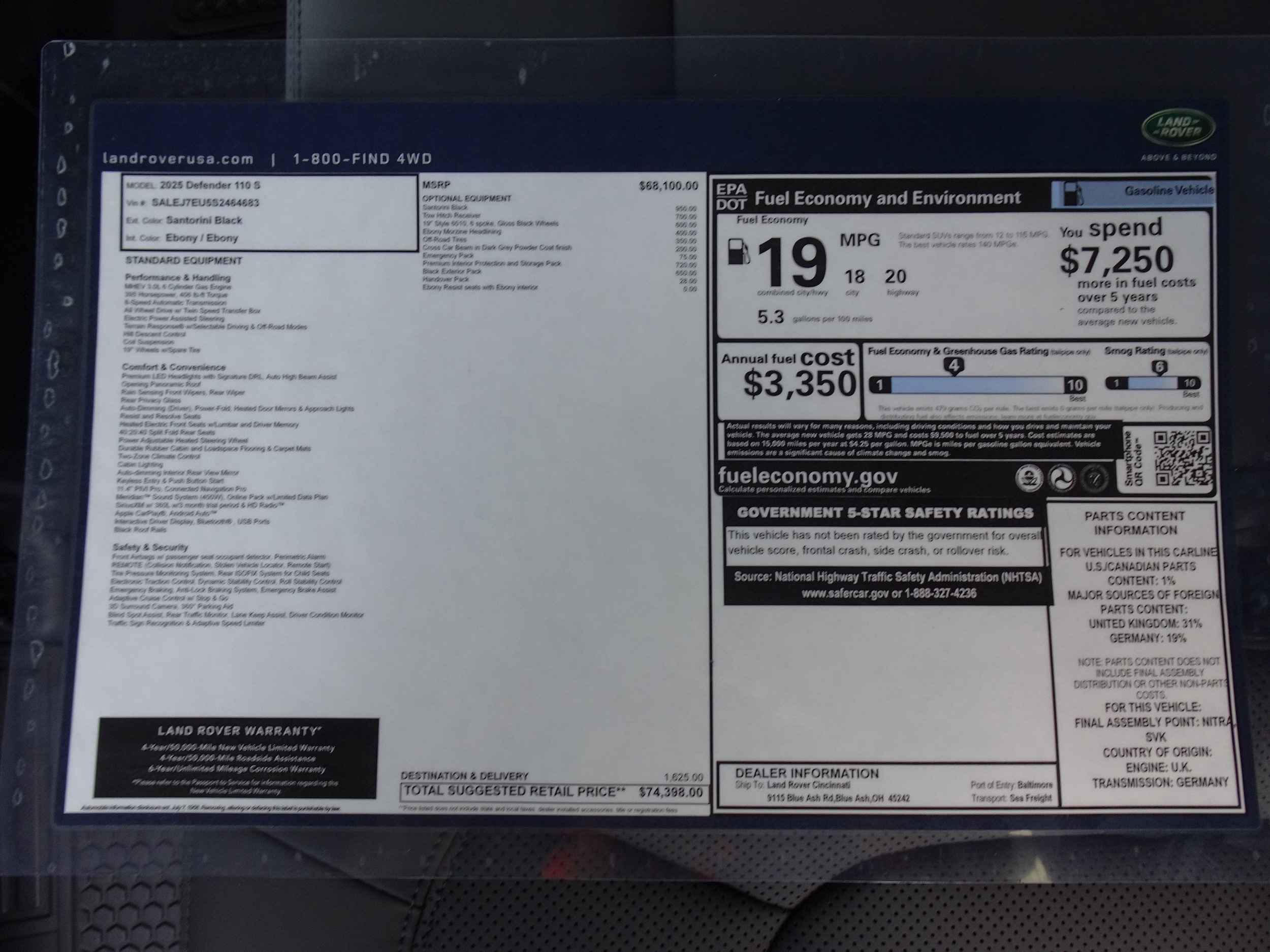 2025 Land Rover Defender S - Photo 6