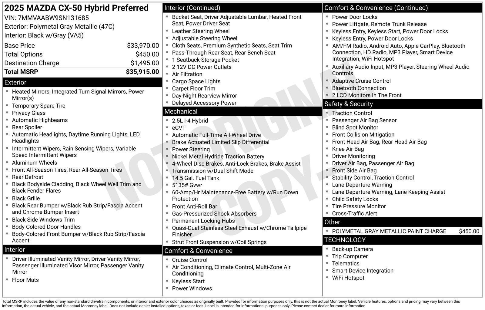 2025 Mazda CX-50 Preferred - Photo 10