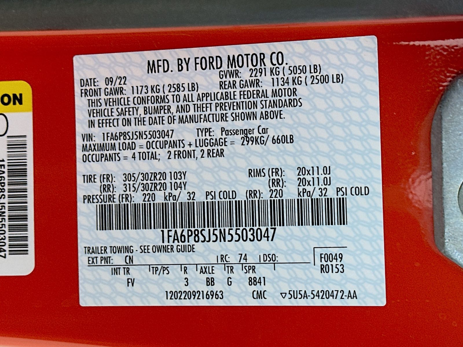 2022 Ford Mustang Shelby GT500 - Photo 44