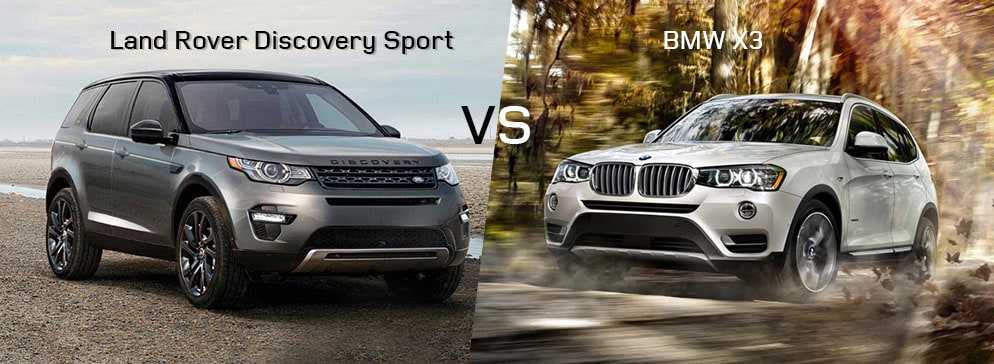 Land Rover Discovery Sport VS BMW X3 SUV