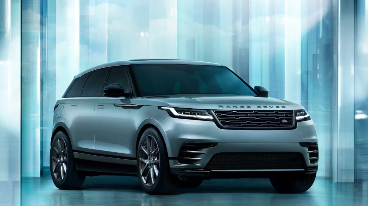 Front and side view of the 2024 Range Rover Velar Dynamic HSE