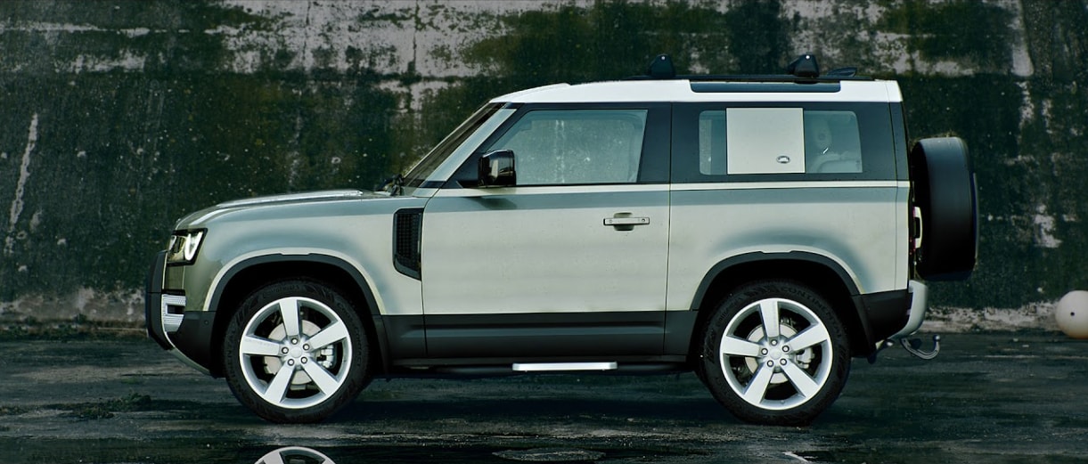 Side profile view of the 2023 Defender